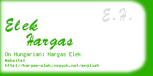 elek hargas business card